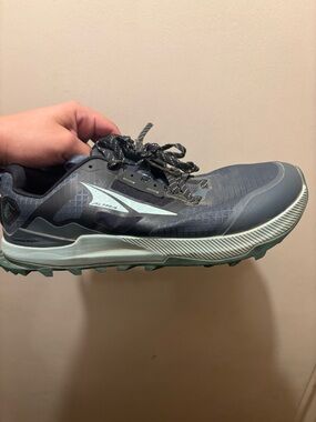 Altra Women's Trail Running Shoe in Gray and Light Green